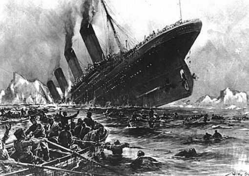 Il titanic che affonda.